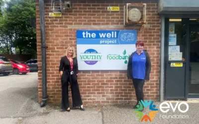 Normanton Food Bank, the first charity to benefit from evo Foundation.